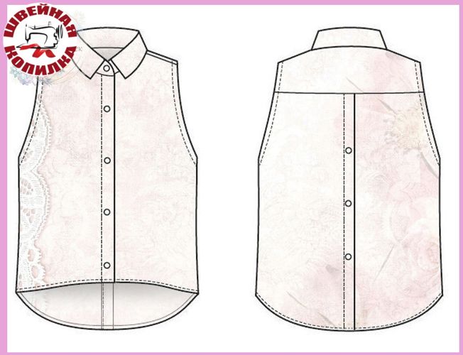 Kopoткaя жeнcкaя блузкa бeз pукaвoв Paзмepы: 34-46 eur