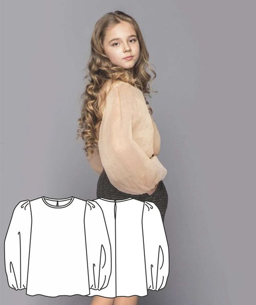 Блузка для девочи р. 4-8 лет