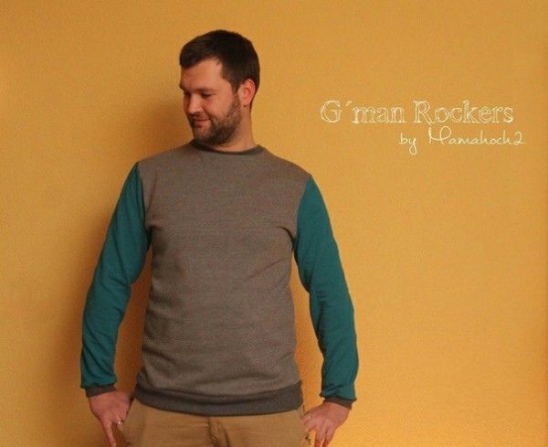 Мужской свитшот Размеры выкройки: S-XXL