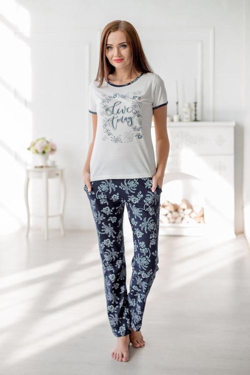 Пижама из трикотажа Размеры выкройки: XS-XL